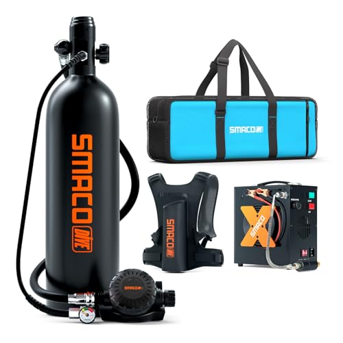 SMACO Mini Tauchflasche 2L Sauerstoffflasche Tauchen Mini Taucherflasche Mit 25 Bis 30 Minuten Tauchen Sauerstofftank Taucher Set Tauchausrüstung Tragbare S700 Plus SMACO Mini Tauchflasche 2L Sauerstoffflasche Tauchen Mini Taucherflasche Mit 25 Bis 30 Minuten Tauchen Sauerstofftank Taucher Set Tauchausrüstung Tragbare S700 Plus von SMACO