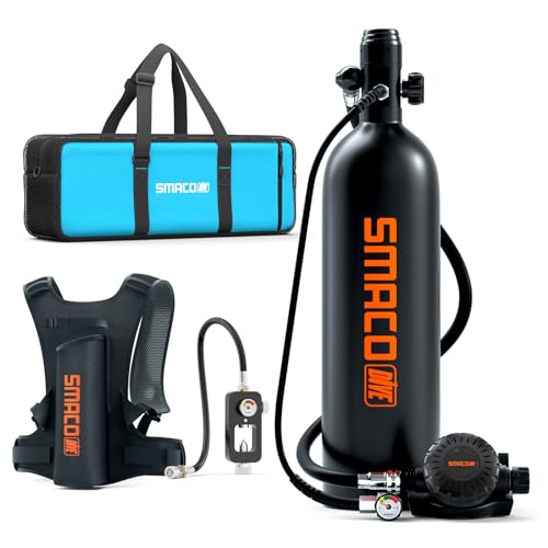 SMACO Mini Tauchflasche 2L Sauerstoffflasche Tauchen Mini Taucherflasche Mit 25 Bis 30 Minuten Tauchen Sauerstofftank Taucher Set Tauchausrüstung Tragbare S700 Plus SMACO Mini Tauchflasche 2L Sauerstoffflasche Tauchen Mini Taucherflasche Mit 25 Bis 30 Minuten Tauchen Sauerstofftank Taucher Set Tauchausrüstung Tragbare S700 Plus von SMACO