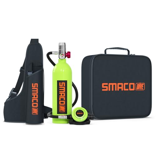 SMACO Mini Tauchflasche Sauerstoffflasche Taucherflasche Mini zum tauchen Mit 15 Bis 20 Minuten Tauchen Sauerstofftank Taucher Set Tauchausrüstung Tragbare 1L S400(10 Tage Lieferung) SMACO Mini Tauchflasche Sauerstoffflasche Taucherflasche Mini zum tauchen Mit 15 Bis 20 Minuten Tauchen Sauerstofftank Taucher Set Tauchausrüstung Tragbare 1L S400(10 Tage Lieferung) von SMACO
