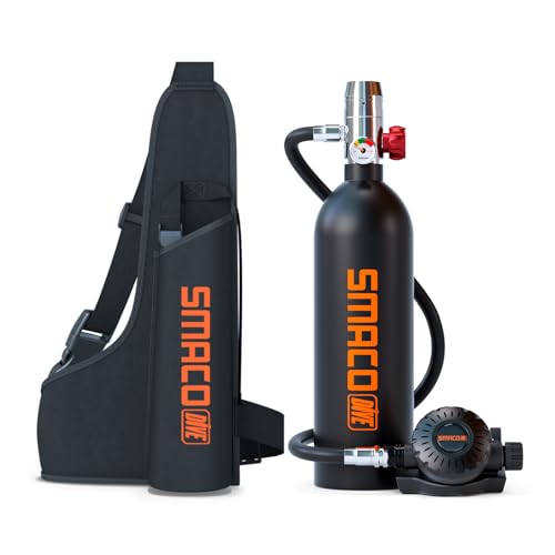 SMACO Mini Tauchflasche Sauerstoffflasche Taucherflasche Mini zum tauchen Mit 15 Bis 20 Minuten Tauchen Sauerstofftank Taucher Set Tauchausrüstung Tragbare 1L S400(10 Tage Lieferung) SMACO Mini Tauchflasche Sauerstoffflasche Taucherflasche Mini zum tauchen Mit 15 Bis 20 Minuten Tauchen Sauerstofftank Taucher Set Tauchausrüstung Tragbare 1L S400(10 Tage Lieferung) von SMACO