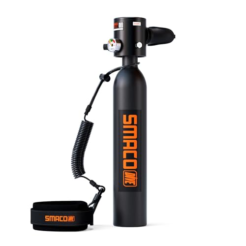 SMACO S300Plus Mini Tauchflasche Sauerstoffflasche Taucherflasche Mini zum tauchen Mit 5 Bis 10 Minuten Tauchen Sauerstofftank Taucher Set Tauchausrüstung Tragbare 0.5L SMACO S300Plus Mini Tauchflasche Sauerstoffflasche Taucherflasche Mini zum tauchen Mit 5 Bis 10 Minuten Tauchen Sauerstofftank Taucher Set Tauchausrüstung Tragbare 0.5L von SMACO
