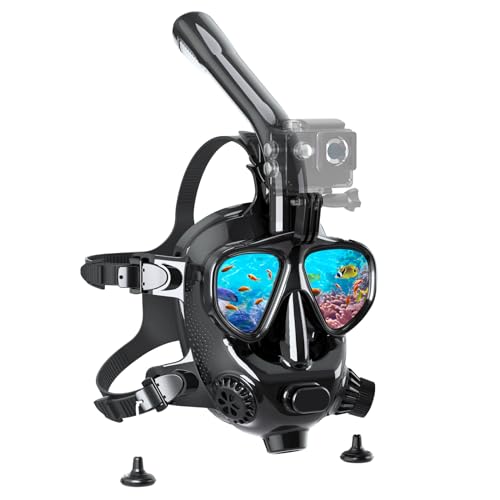 SMACO Schnorchelmaske Vollmaske Tauchmaske Vollgesichtsmaske Tauchermaske Kompatibel mit S400/S400 Pro/S700 Plus/S700 Max Tauchflasche Schnorchel Vollmaske mit Kameraposition für Kinder und Erwachsene SMACO Schnorchelmaske Vollmaske Tauchmaske Vollgesichtsmaske Tauchermaske Kompatibel mit S400/S400 Pro/S700 Plus/S700 Max Tauchflasche Schnorchel Vollmaske mit Kameraposition für Kinder und Erwachsene von SMACO