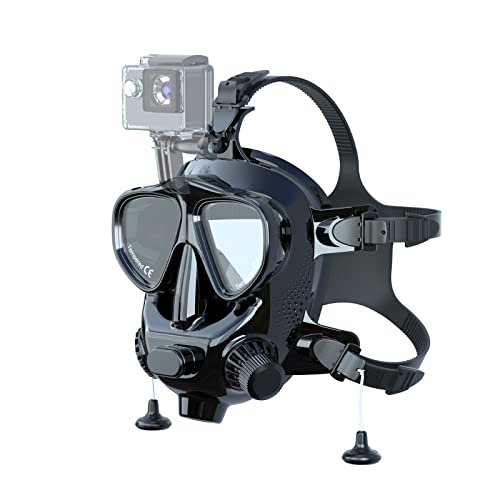 SMACO Vollmaske Tauchmaske Vollgesichtsmaske Tauchermaske für Erwachsene, Kompatibel mit S400/S400 Plus/S400 Pro/S700 Tauchflasche, Tauchmasken Kit mit Komfortablem Atemdesign – Schwarz SMACO Vollmaske Tauchmaske Vollgesichtsmaske Tauchermaske für Erwachsene, Kompatibel mit S400/S400 Plus/S400 Pro/S700 Tauchflasche, Tauchmasken Kit mit Komfortablem Atemdesign – Schwarz von SMACO
