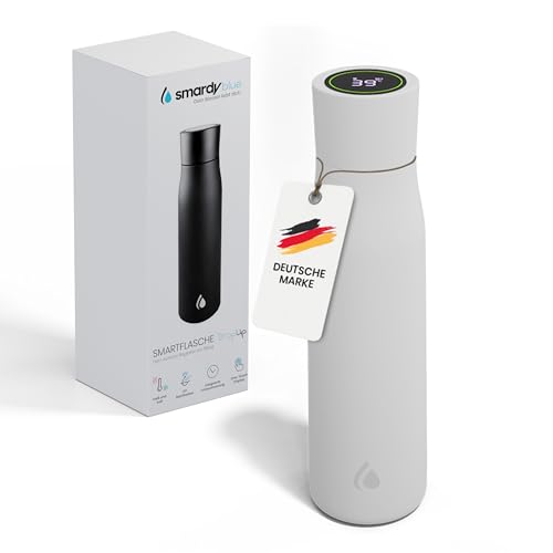 SMARDY Blue DropUp smart Bottle 500ml weiß selbstreinigende intelligente Wasserflasche aus Edelstahl Flasche mit Trinkerinnerung Erinnerungsfunktion Trinkflasche mit UVC Sterilisation SMARDY Blue DropUp smart Bottle 500ml weiß selbstreinigende intelligente Wasserflasche aus Edelstahl Flasche mit Trinkerinnerung Erinnerungsfunktion Trinkflasche mit UVC Sterilisation von SMARDY