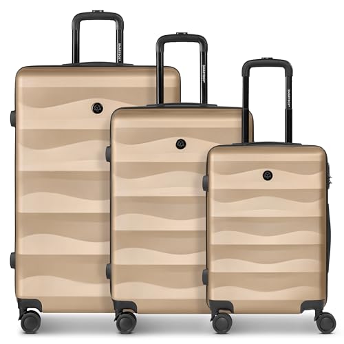 SMARTBOX Hartschalen Koffer-Set 3-teilig für Damen & Herren | leichte & stabile Reise-Trolleys aus hochwertigem & robustem ABS-Material | 4-Doppelrollen & Zahlenschloss (Edition 03) von SMARTBOX