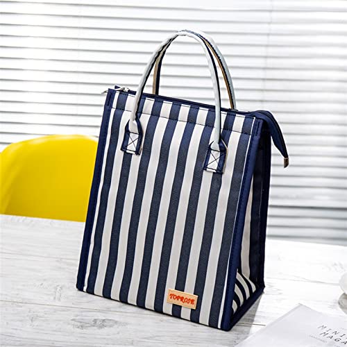 SMBAOFUL Damen-Lunch-Tasche, isolierte Oxford-Lebensmittelbox-Tasche, tragbare Handtasche, Damen-Arbeitstasche, Snack, Schule, Mittagessen, Tragetaschen (Farbe: 4) von SMBAOFUL