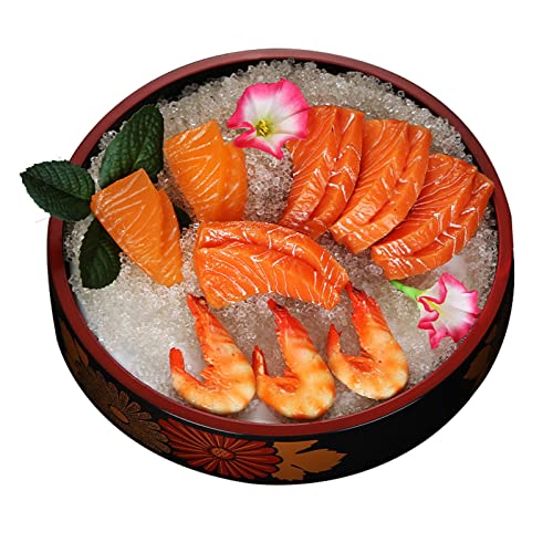 SMBAOFUL Japanischer Sushi-Teller, Sashimi-Serviertablett, Küchenteller, Boote, Sushi-Reiseimer, Wanne für Sushi, Restaurant, Küchenzubehör, 36 cm Teller (36 cm) von SMBAOFUL