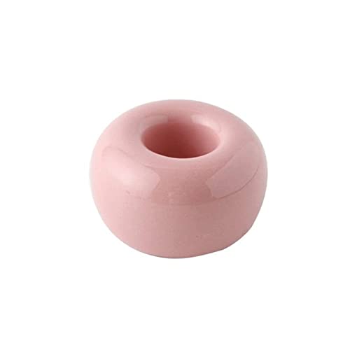 SMBAOFUL Keramik-Zahnbürstenhalter mit elektrischer Basis zur Aufbewahrung im Haushalt – Rosa von SMBAOFUL