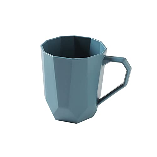 SMBAOFUL Portable Blue Plastic Toothbrush Holder with Drinking Cup - Ideal for Home, Hotel, and Travel Use von SMBAOFUL