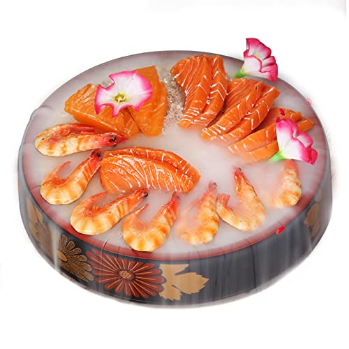 SMBAOFUL Sashimi-Sushi-Teller im japanischen Stil, Salat-Serviertablett, Obstkorb, dekorativer Präsentationsteller für Restaurant, Hotel, Zuhause, 24 cm Teller (30 cm) von SMBAOFUL