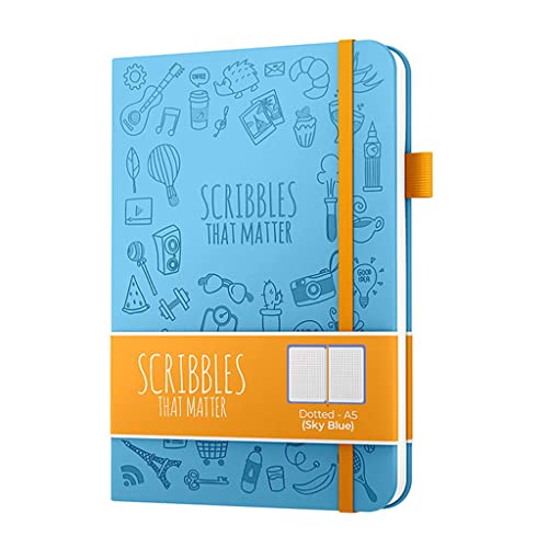 SMBAOFUL Tragbare Hardcover-Notizbücher, A5, Kawaii-Tagebücher, Gepunktete Notizbücher, 100 Blatt, Retro-Tagebuch, Verband, Schreibwaren, Notizblock, Studenten (B A5) von SMBAOFUL