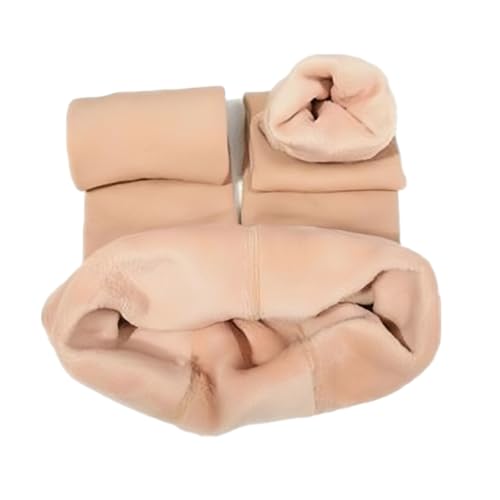 Dehnbare Damen-Leggings, Einfarbig, Beige, Weiche Strumpfhose Mit Hoher Taille, Bauchkontrolle, Yoga, Fitness, Dehnbare Hosen, Dicke Thermo-Leggings Mit Schritt-Auf-Fuß-Design, Winter, Beige, Einh Dehnbare Damen-Leggings, Einfarbig, Beige, Weiche Strumpfhose Mit Hoher Taille, Bauchkontrolle, Yoga, Fitness, Dehnbare Hosen, Dicke Thermo-Leggings Mit Schritt-Auf-Fuß-Design, Winter, Beige, Einh von SMBHIAON