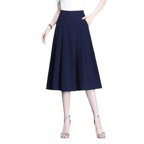 Passender Anzugrock Für Damen – Dunkelblau. Hohe Taille, Elastisch, Hohe Taille, Formeller, Figurbetonter A-Linien-Rock, Temperament Mit Tasche, Stretch Mit Gefüttertem Alltags-Faltenrock, Dunke Passender Anzugrock Für Damen – Dunkelblau. Hohe Taille, Elastisch, Hohe Taille, Formeller, Figurbetonter A-Linien-Rock, Temperament Mit Tasche, Stretch Mit Gefüttertem Alltags-Faltenrock, Dunke von SMBHIAON