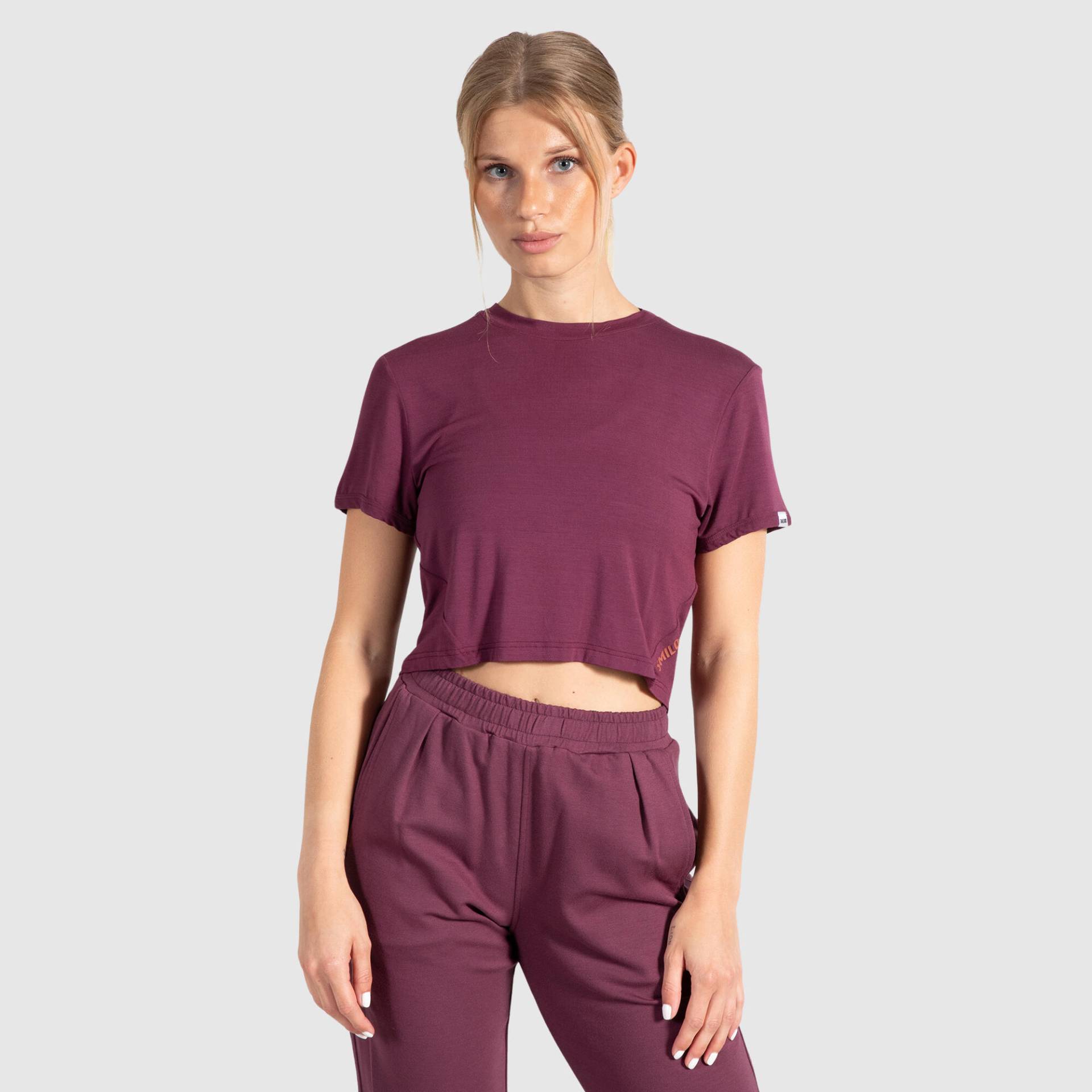 Damen Crop Shirt Althea Violett von SMILODOX