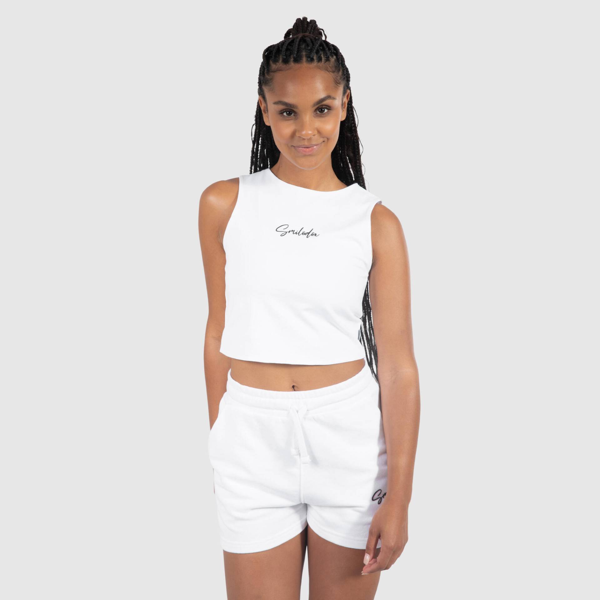 Damen Crop Top Rosina Weiß von SMILODOX