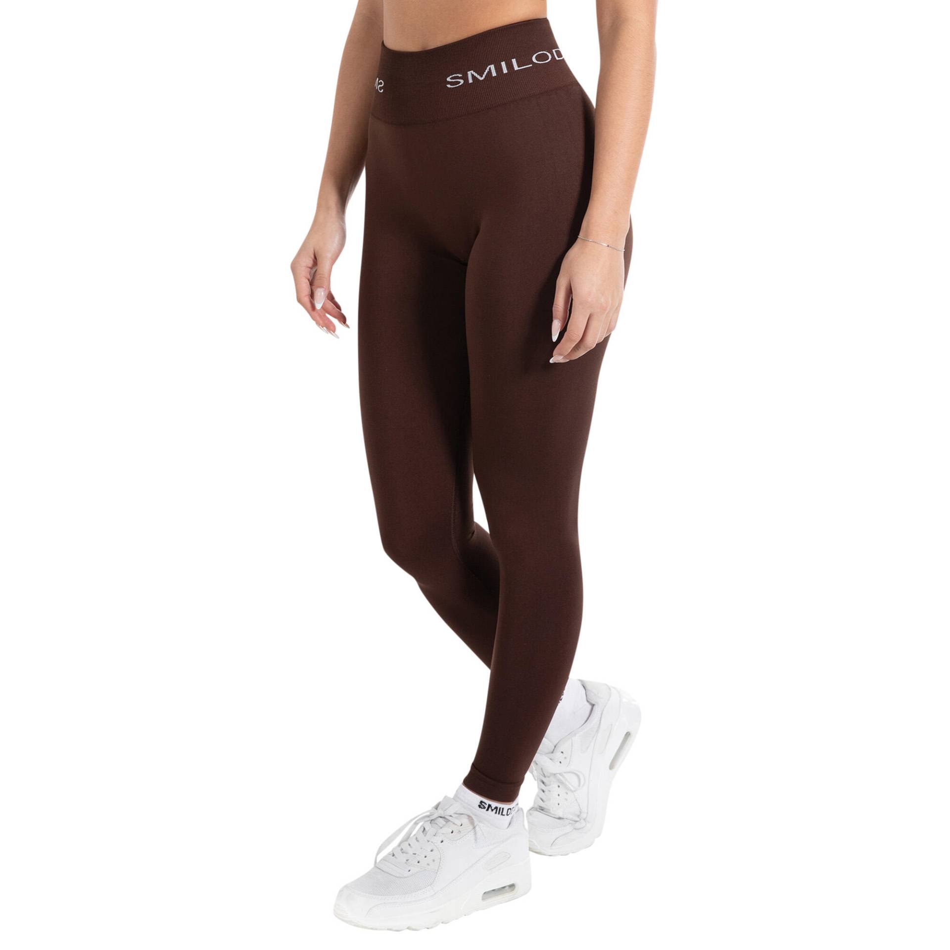 Damen High Waist Leggings Azura Braun von SMILODOX