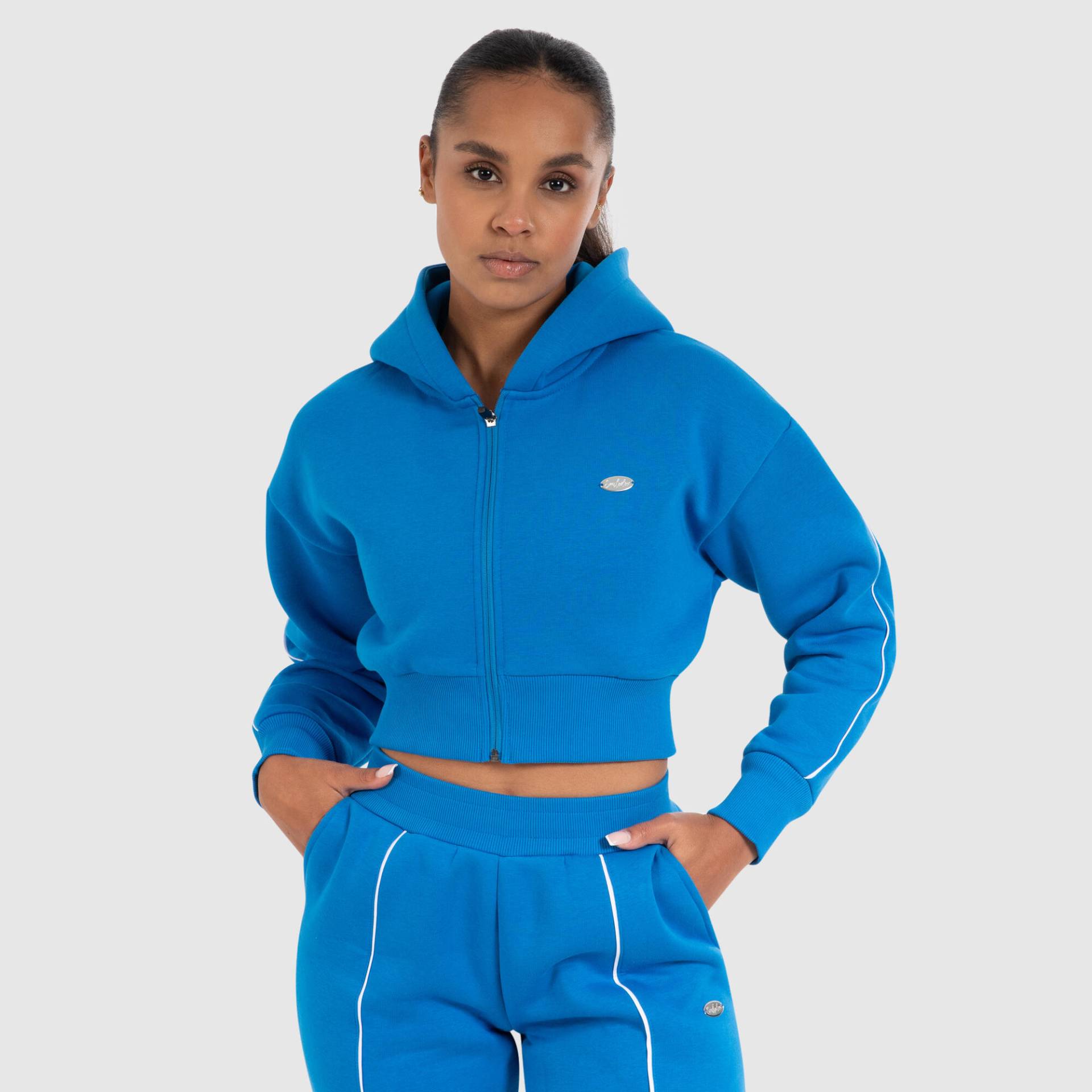 Damen Zip Hoodie Maren Blau von SMILODOX