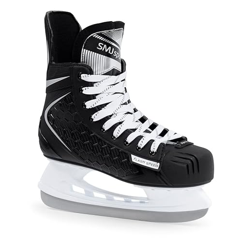 SMJ Vermont Herren Hockey Schlittschuhe Eislaufschuhe Hockeyschlittschuhe Eishockey | Größen: 42, 43, 44, 45, 46, 47 (47) von SMJ sport