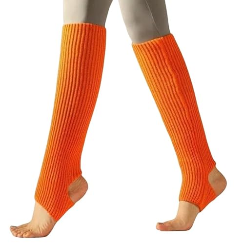 Beinwärmer Frauenbein Deckt Winter Gym Wolltanz Ballett Yoga Lose Socken Strümpfe Ab-Orangen von SMMZRF