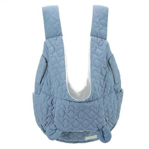 Haustiertasche Hunderucksack Katzenrucksack Große Kapazität Haustier Brusttasche Hund Katze Outdoor Tasche Tragbar Blau-M von SMMZRF