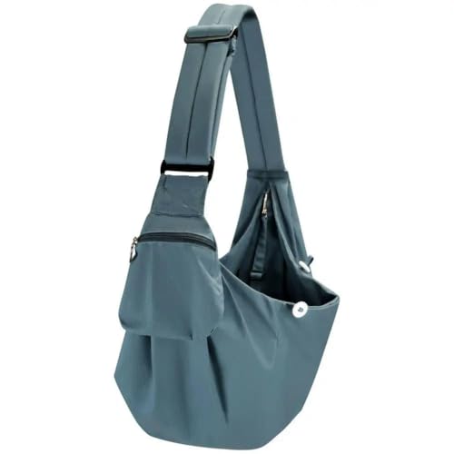 SMMZRF Haustiertasche Pet Messenger Bag Komfortable Große Kapazität Anti-Kratzer-Pet-Transportbeutel Handtasche-Blau von SMMZRF