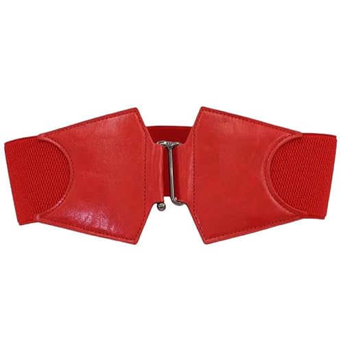 SMMZRF Korsett Großgröße Elastischer Korsettsgürtel Frauen Mit Weiten Bundesbund -Kleidergürtel Widmen Bundesbund-Rot -69X7,5 cm von SMMZRF