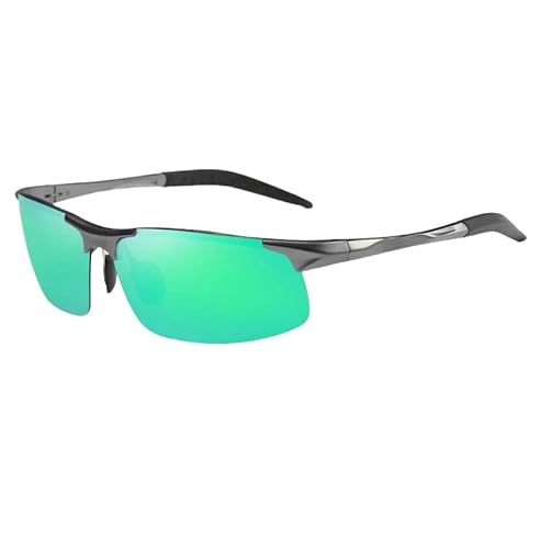 Sonnenbrille Fahren Sie Die Polarisierte Sonnenbrille Für Herren Sport Sonnenbrille Uv400 -Brille-Waffe Grün-Mit Box von SMMZRF