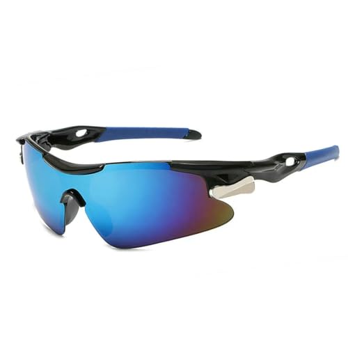 Sonnenbrille für Herren und Damen, polarisierte Sonnenbrille, Outdoor, Radfahren, winddicht, Blau (Mercury) von SMMZRF