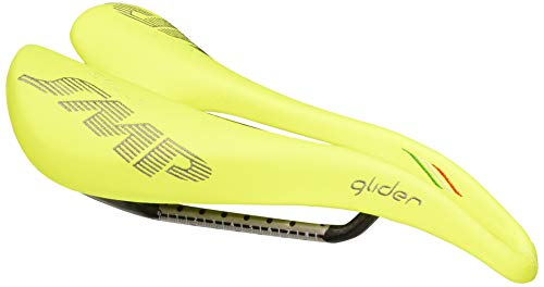 SMP Unisex – Erwachsene SÄTTEL 4BIKE CRB Glider GELB Fluo 2018, BLAU von SMP