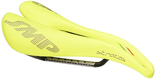 SMP Unisex – Erwachsene SÄTTEL 4BIKE CRB Stratos GELB Fluo 2018, BLAU SMP Unisex – Erwachsene SÄTTEL 4BIKE CRB Stratos GELB Fluo 2018, BLAU von SMP