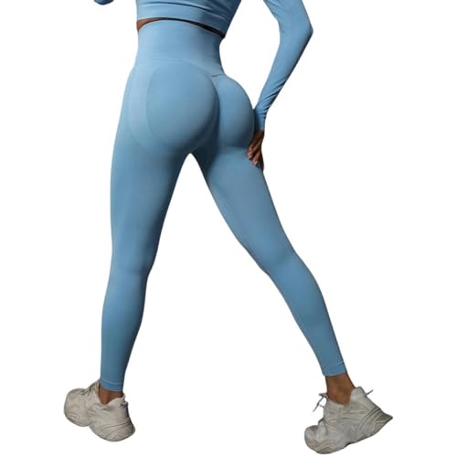 SMYTJSYC Yoga-Leggings für Damen, zum Anheben der Hüfte, Fitnessstudio, nahtlose Sporthose, hohe Taille, Fitness, Po, Laufhose von SMYTJSYC