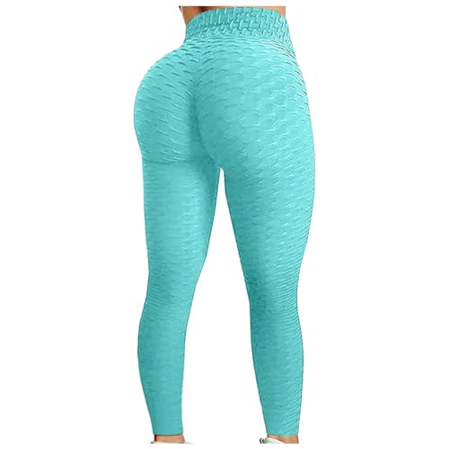 SMYTJSYC Yogahose für Damen, hohe Taille, Bauchkontrolle, schlankmachend, Booty-Leggings, Workout, Laufen, Po-Lift-Strumpfhose von SMYTJSYC