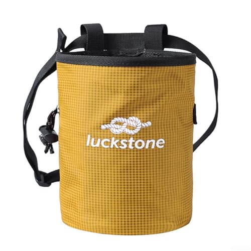 Climbing Magnesium Chalk Bag mit verstellbarem Hüftgurt für effiziente Kreideanwendung und schnellen Zugriff (Gelb) von SMZhomeone