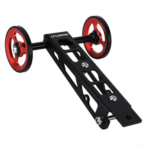 Easywheel Easywheel für RHINE Birdy 123 Klappfahrradträger aus Aluminiumlegierung, Rot von SMZhomeone