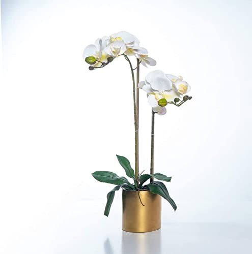 Künstliche Blume, künstlicher Bonsai mit Vase, künstliche Blumen mit Vase, Pu-Orchidee, Phalaenopsis, künstliche Pflanzen in Vase für Wohnzimmerarrangements, Kunstblumen, Desktop-Dekor-Ornamente, B von SNHHNSW