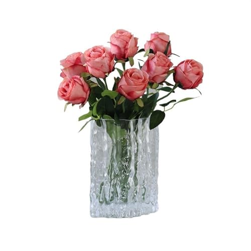 SNHHNSW Künstliche Blumen, Exquisite Rose, Simulationsblumenarrangement, Wohnzimmereingang, künstliche Blumendekoration, hochwertiger Esstisch-Mittelstück-Bouquet, künstliche Blumen von SNHHNSW