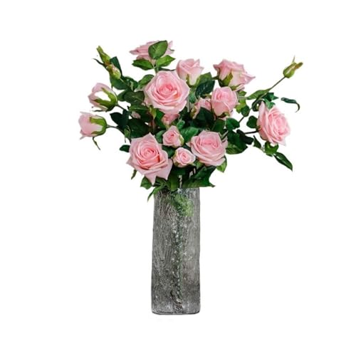 SNHHNSW Künstliche Blumen, hochwertiger Rosenstrauß aus Seide, künstliche Blumenarrangement, Tischdekoration für Hochzeiten, Partys, Einrichtungsgegenstände, künstliche Blumen (A) von SNHHNSW