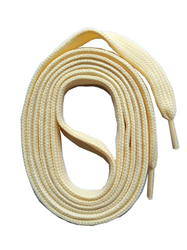 SNORS SCHNÜRSENKEL flach CREME VANILLE 110cm, reißfest, Made in Germany, universelle Flachsenkel aus Polyester für Sportschuhe Sneaker Turnschuhe und Kinderschuhe - ÖkoTex, 6mm breit von SNORS