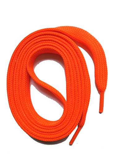 SNORS SCHNÜRSENKEL flach NEON ROT 150cm, reißfest, Made in Germany, universelle Flachsenkel aus Polyester für Sportschuhe Sneaker Turnschuhe und Laufschuhe - ÖkoTex, 6mm breit von SNORS