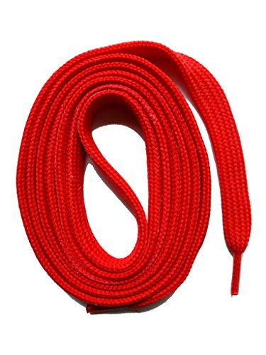 SNORS SCHNÜRSENKEL flach ROT 150cm, reißfest, Made in Germany, universelle Flachsenkel aus Polyester für Sportschuhe Sneaker Turnschuhe und Laufschuhe - ÖkoTex, 6mm breit von SNORS