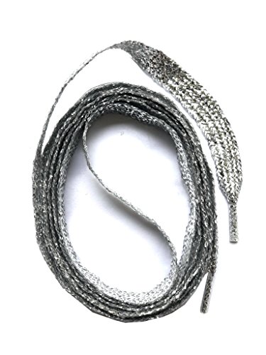 SNORS SCHNÜRSENKEL flach SILBER 150cm, reißfest, Made in Germany, universelle Flachsenkel aus Polyester für Sportschuhe Sneaker Turnschuhe und Laufschuhe - ÖkoTex, 6mm breit SNORS SCHNÜRSENKEL flach SILBER 150cm, reißfest, Made in Germany, universelle Flachsenkel aus Polyester für Sportschuhe Sneaker Turnschuhe und Laufschuhe - ÖkoTex, 6mm breit von SNORS
