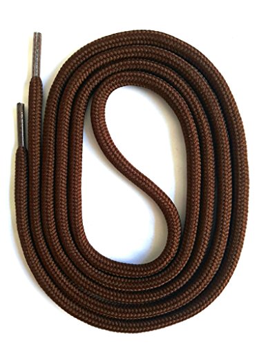 SNORS Schnürsenkel rund DUNKELBRAUN 105cm Ø5mm, Sicherheitssenkel für Arbeitsschuhe & Wanderschuhe, Stiefel - sehr reißfest, waschbar, Schuhband von SNORS