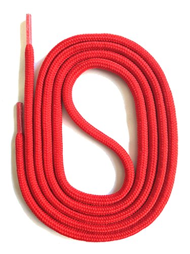 SNORS Schnürsenkel rund ROT 120cm Ø5mm, Sicherheitssenkel für Arbeitsschuhe & Wanderschuhe, Stiefel - sehr reißfest, waschbar, Schuhband, Outdoor von SNORS