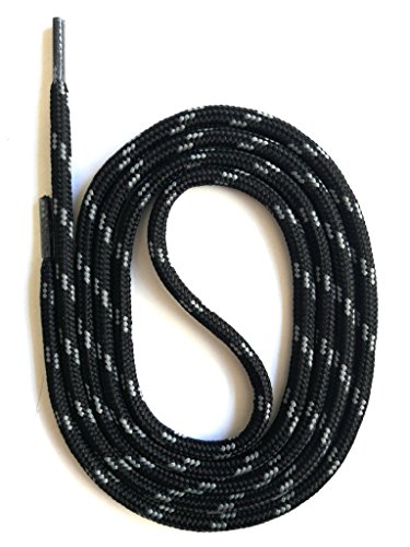 SNORS Schnürsenkel rund SCHWARZ GRAU 105cm Ø5mm, Sicherheitssenkel für Arbeitsschuhe & Wanderschuhe,Stiefel - sehr reißfest, waschbar, Schuhband SNORS Schnürsenkel rund SCHWARZ GRAU 105cm Ø5mm, Sicherheitssenkel für Arbeitsschuhe & Wanderschuhe,Stiefel - sehr reißfest, waschbar, Schuhband von SNORS