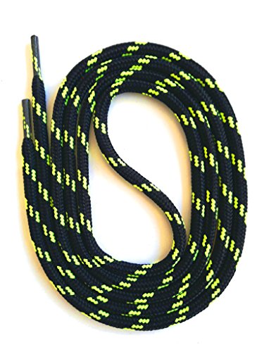 SNORS Schnürsenkel rund SCHWARZ NEONGELB 90cm Ø5mm, Sicherheitssenkel für Arbeitsschuhe & Wanderschuhe - sehr reißfest, waschbar, Schuhband SNORS Schnürsenkel rund SCHWARZ NEONGELB 90cm Ø5mm, Sicherheitssenkel für Arbeitsschuhe & Wanderschuhe - sehr reißfest, waschbar, Schuhband von SNORS
