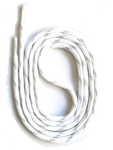 SNORS Schnürsenkel rund WEIß HELLGRAU 90cm Ø5mm, Sicherheitssenkel für Arbeitsschuhe, Wanderschuhe, Stiefel - sehr reißfest, waschbar, Schuhband SNORS Schnürsenkel rund WEIß HELLGRAU 90cm Ø5mm, Sicherheitssenkel für Arbeitsschuhe, Wanderschuhe, Stiefel - sehr reißfest, waschbar, Schuhband von SNORS