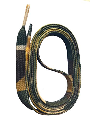 SNORS bedruckte Schnürsenkel ARMY CAMOUFLAGE 140cm, 10mm breit - flache Schuhbänder mit Motiv, reißfest, waschbar, Laces mit Muster für Sneaker, Chucks, universell SNORS bedruckte Schnürsenkel ARMY CAMOUFLAGE 140cm, 10mm breit - flache Schuhbänder mit Motiv, reißfest, waschbar, Laces mit Muster für Sneaker, Chucks, universell von SNORS
