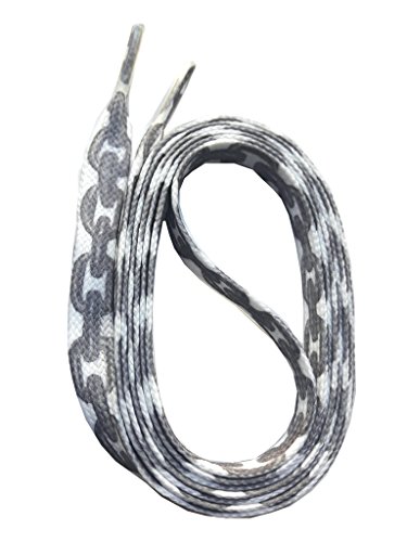 SNORS bedruckte Schnürsenkel KETTE WEISS 140cm, 10mm breit - flache Schuhbänder mit Motiv, reißfest, waschbar, Laces mit Muster für Sneaker, Chucks, universell SNORS bedruckte Schnürsenkel KETTE WEISS 140cm, 10mm breit - flache Schuhbänder mit Motiv, reißfest, waschbar, Laces mit Muster für Sneaker, Chucks, universell von SNORS