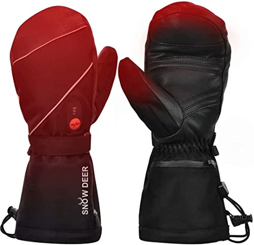 Beheizte Handschuhe,Wiederaufladbarem Lithium Akku 7.4V 2200MAH Skifahren Fausthandschuhe Herren und Damen für Skifahren,Jagen,Angeln,Reiten,Radfahren,Camping, Wandern,Motorradfahren Handwärmer Beheizte Handschuhe,Wiederaufladbarem Lithium Akku 7.4V 2200MAH Skifahren Fausthandschuhe Herren und Damen für Skifahren,Jagen,Angeln,Reiten,Radfahren,Camping, Wandern,Motorradfahren Handwärmer von SNOW DEER