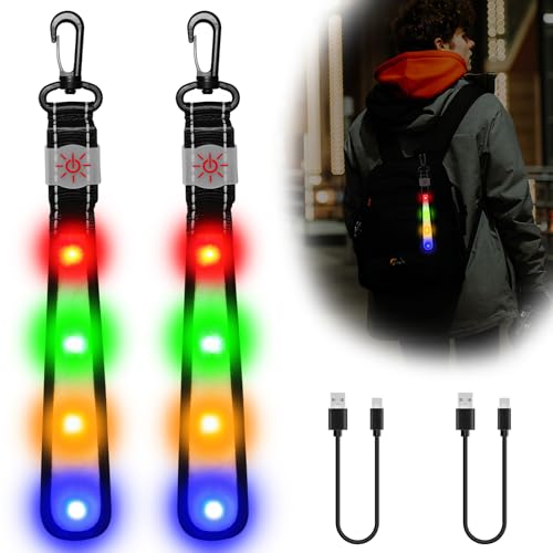 SOARFLY Blinklicht Schulranzen 2er Sicherheitslicht Kinder Aufladbar Reflektoren Blinklicht, Reflektierende Anhänger LED Blinklicht Sicherheitslicht für Rucksack, Nachtlauf, Bergsteigen SOARFLY Blinklicht Schulranzen 2er Sicherheitslicht Kinder Aufladbar Reflektoren Blinklicht, Reflektierende Anhänger LED Blinklicht Sicherheitslicht für Rucksack, Nachtlauf, Bergsteigen von SOARFLY
